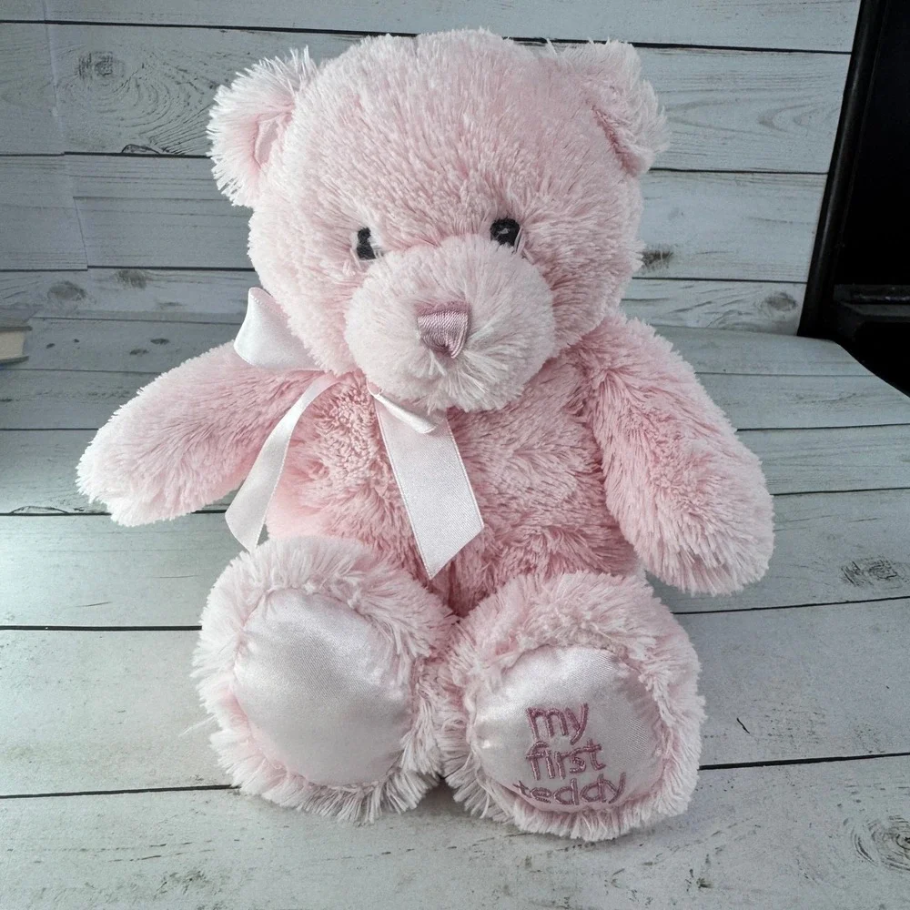 GUND Baby My First Teddy Bear‎ Pink Plush 8